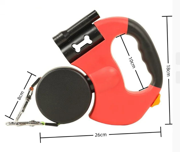 Zenpawsclub-Dual Retractable Dog Leash