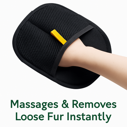 Pet Hair Removal Glove with Dual-Sided Electrostatic Bristles